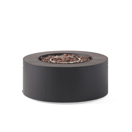 Round Iron Fire Pit With 40,000 Btu - Best Buy Furniture