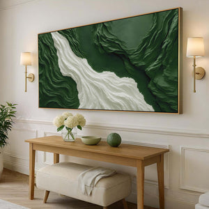 Green Rivers Abstract Wall Art