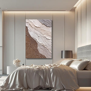 Abstract Earthy Waves Wall Art