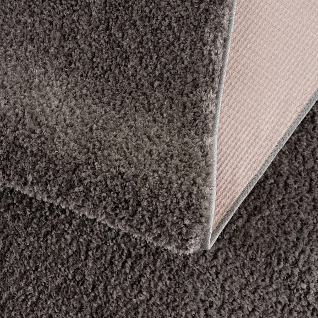Judy Solid Dark Gray Washable Shag Rug - Promo