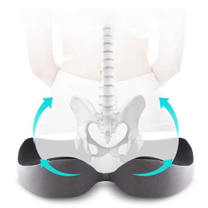 Ergonomic Memory Foam Seat Cushion for Office Chair & Car