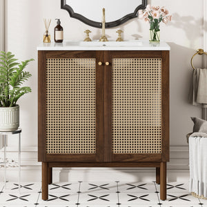 Bathroom Vanity Cabinet With Doors, Soft Close Design