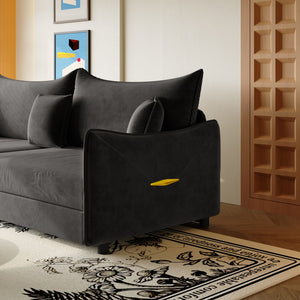 King Pull Out Sofa Bed, 3-In-1 Convertible Bed With 3 Pillows