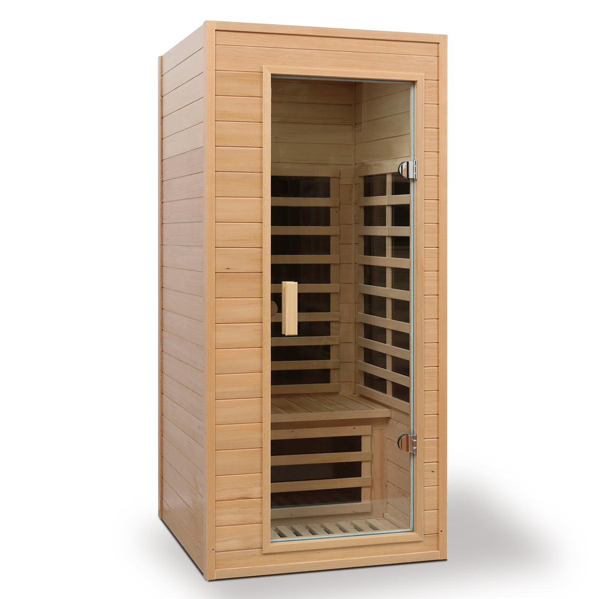 Hemlock Wood One-Person Indoor Sauna Room