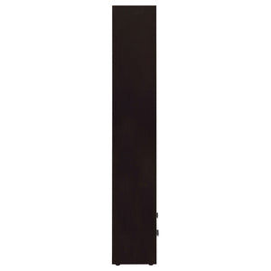 Maureen - 5 Shelf Bookcase With Drawer - Cappuccino