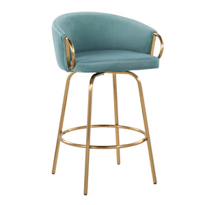 Claire - Contemporary & Glam Counter Stool (Set of 2)