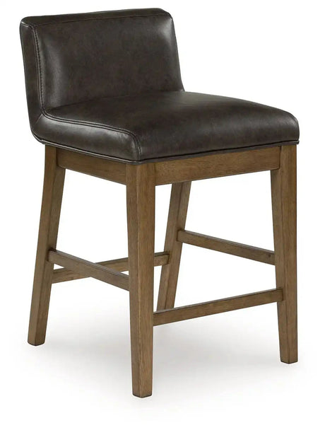 Cabalynn - Upholstered Barstool (Set of 2) - Two-tone Brown - Best Buy Furniture