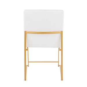 Fuji - Contemporary Stylish Frame, High Back Dining Chair (Set of 2)