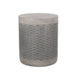 Outdoor Lightweight End Table Round Concrete Outdoor Side Table - Natural - Best Buy Furniture