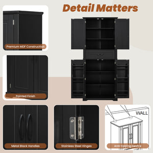 Bathroom Storage Cabinet with Multi-Functional Storage Space