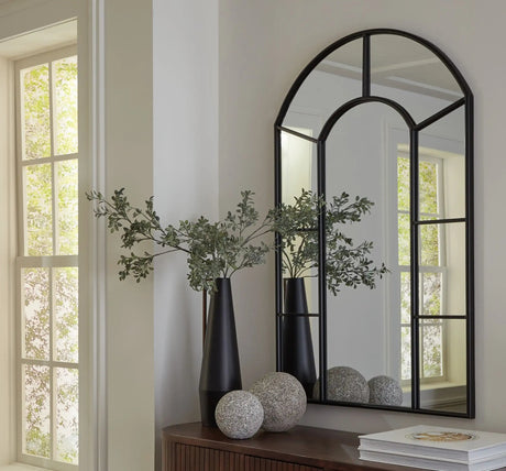 Evengton - Accent Mirror - Black - Best Buy Furniture