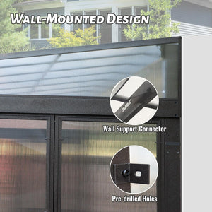 10x12FT All Season Aluminum Sunroom with Detachable Windows