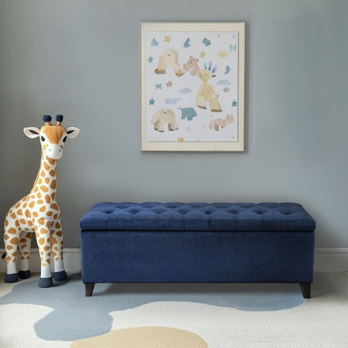 Shandra - Tufted Top Soft Close Storage Bench