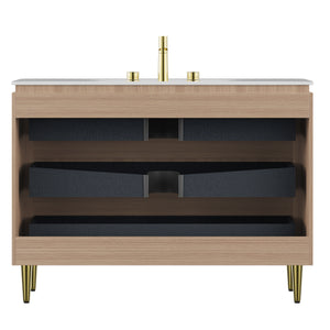 Amara 48'' Bathroom Vanity & Sink with Carrara Finish