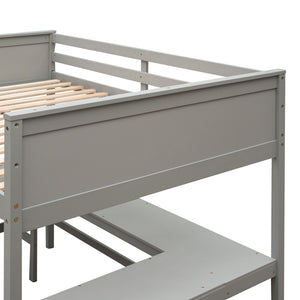 Loft Bed With Shelves With Desk