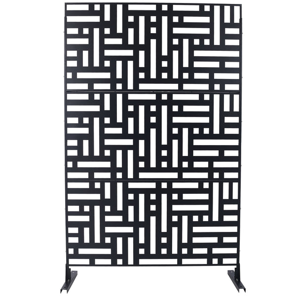 Decorative Freestanding Metal Privacy Screen For Indoor & Outdoor Use