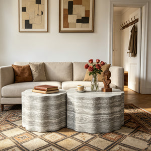 Set of 2 Round Coffee Tables