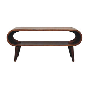 Solid Wood Amaya Nordic Style Coffee Table, Open Storage
