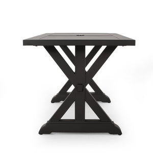 Outdoor Aluminium Dining Table, Antique Matte