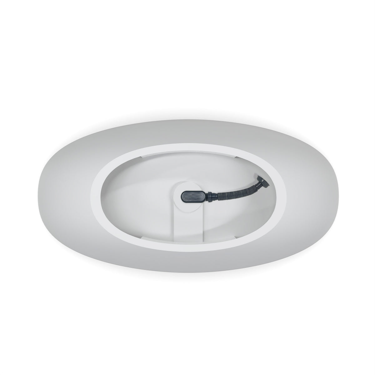 61 Inch Small Size Artificial Stone Solid Surface Freestanding Bathroom Bathtub