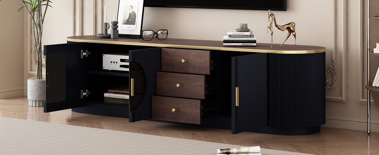 Vibe Haus 70.8'' Modern Minimalist TV Stand for TVs up to 80 Inches