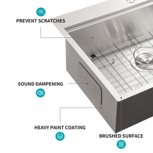 Drop In Kitchen Sink Stainless Steel 16 Gauge