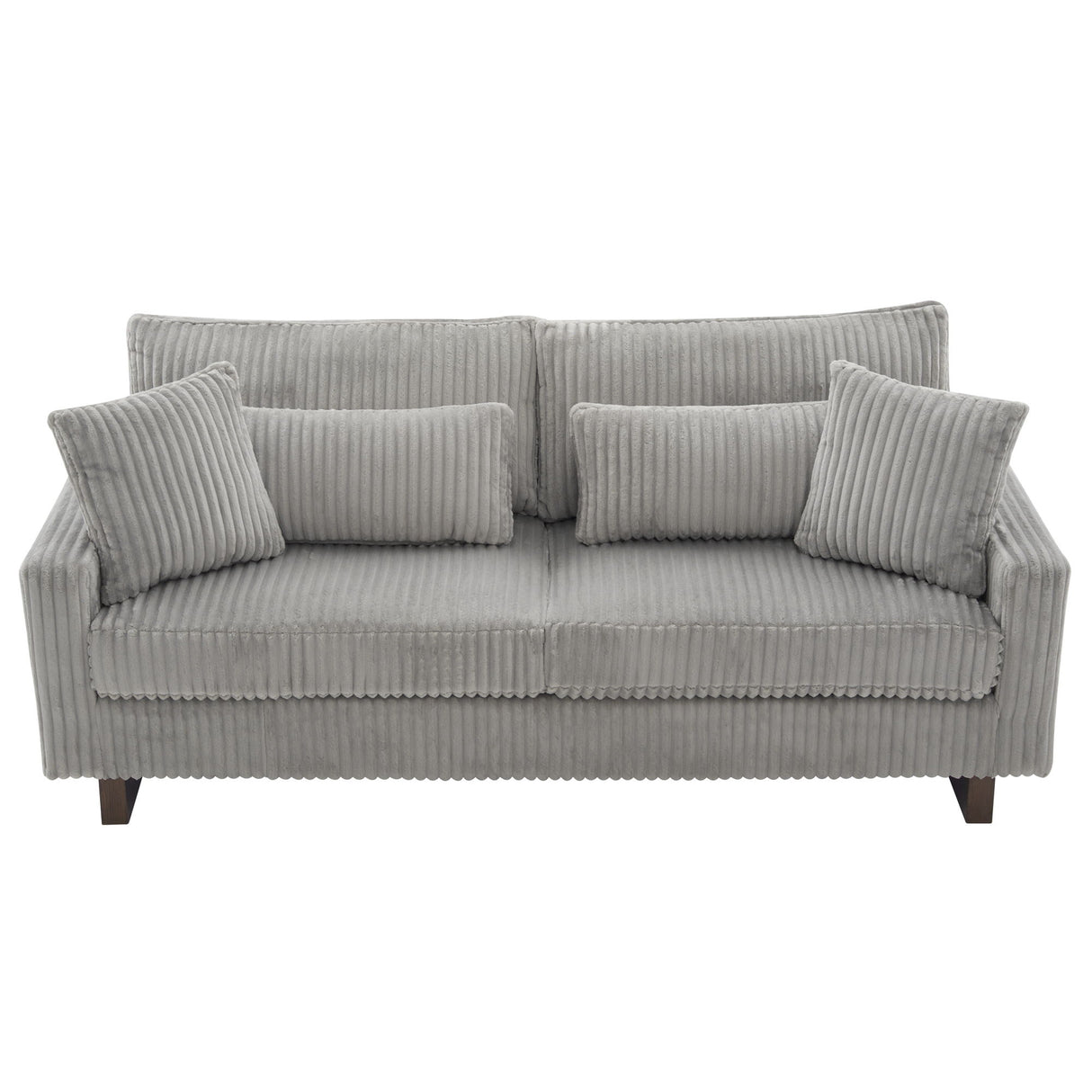 Modern Loveseat Sofa With 4 Pillows