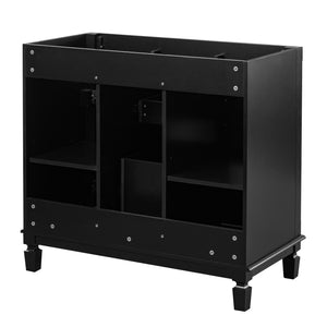 36'' Bathroom Vanity without Top Sink, Cabinet only, Modern Bathroom Storage Cabinet with 2 Soft Closing Doors