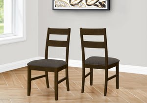 Dining Chair, Upholstered, Side, Dining Room, Transitional (Set of 2) - Brown - Best Buy Furniture