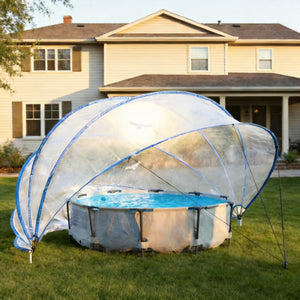 16.4ft Ground-Mounted Retractable Pool Cover