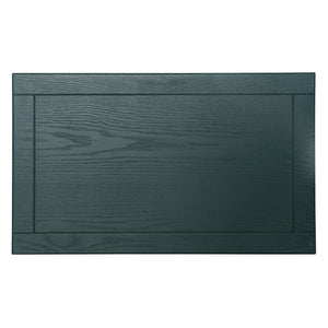 Hollow Carved 3 Drawer Dresser With Metal Handles, Storage Chest For Living Room Or Bedroom - Blackish Green