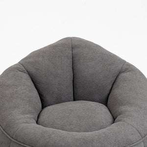 Bedding Bean Bag Sofa Chair High Pressure Foam With Footrest