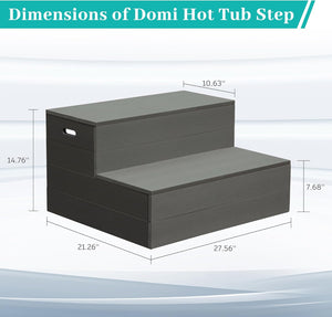 Hot Tub Steps, Universal Spa & Hot Tub Step, Heavy Duty Aluminum Spa Steps