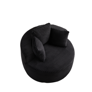 43-Inch Round Corduroy Single Sofa