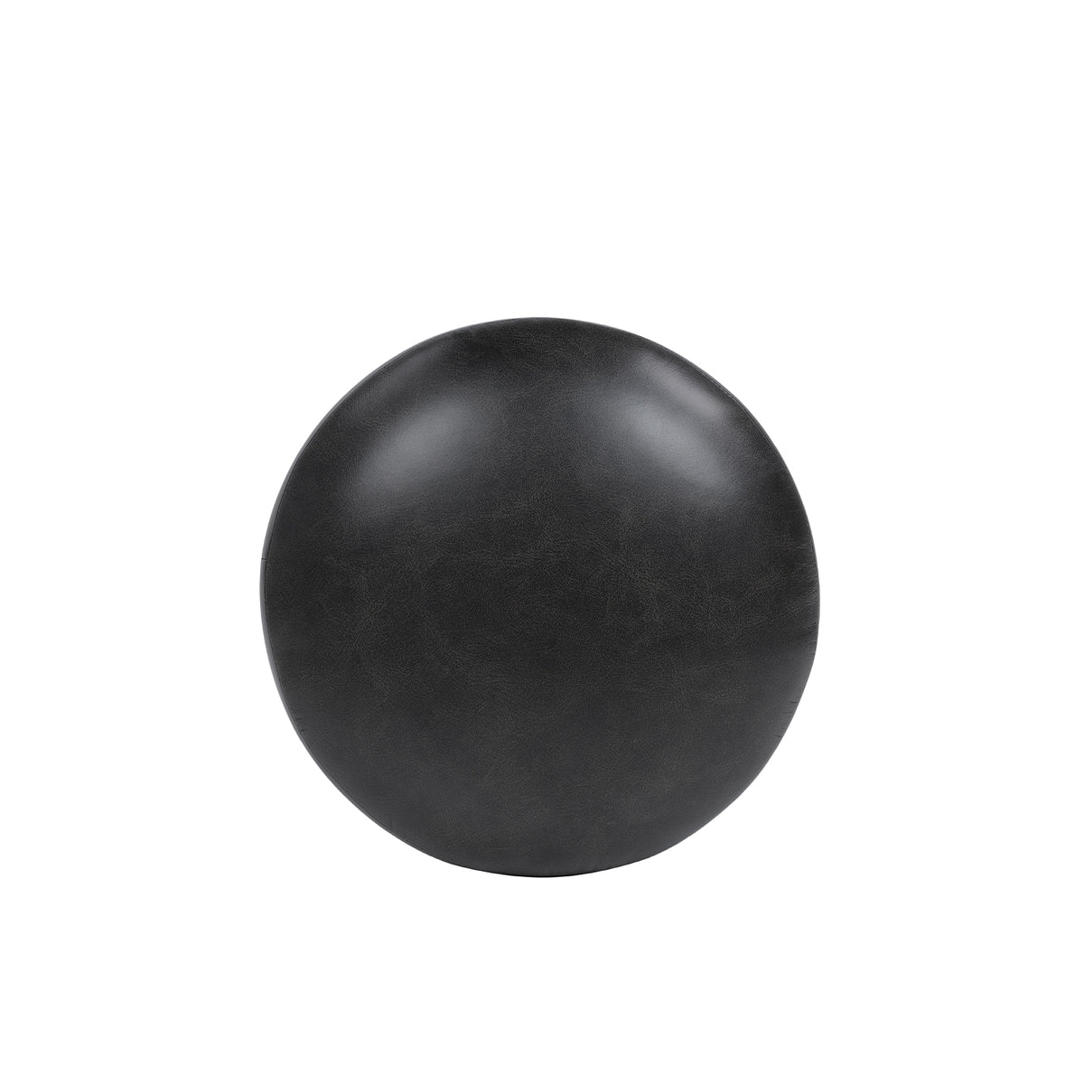 Fuji 15" Mushroom Footstool Ottoman, Vintage Black