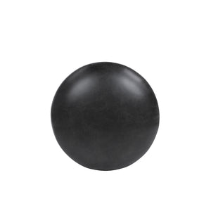 Fuji 15" Mushroom Footstool Ottoman, Vintage Black