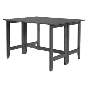 TOPMAX Farmhouse Wood Extendable Dining Table with Drop Leaf