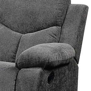 Kalen - Chenille Sofa With Drop Down Table - Gray - Best Buy Furniture