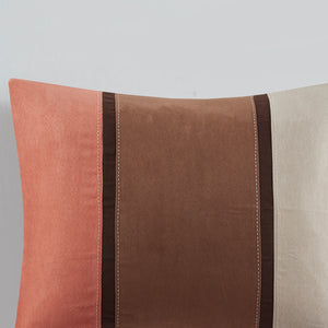 7 Piece Faux Suede Comforter Set - Coral King