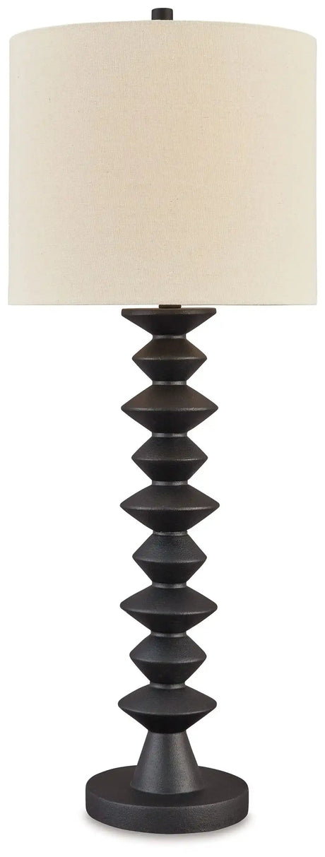 Luanndon - Poly Buffet Lamp - Black - Best Buy Furniture