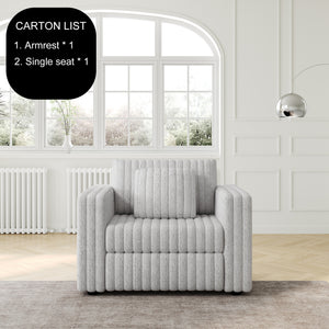 44.9" Modular Sofa Single - Light Gray