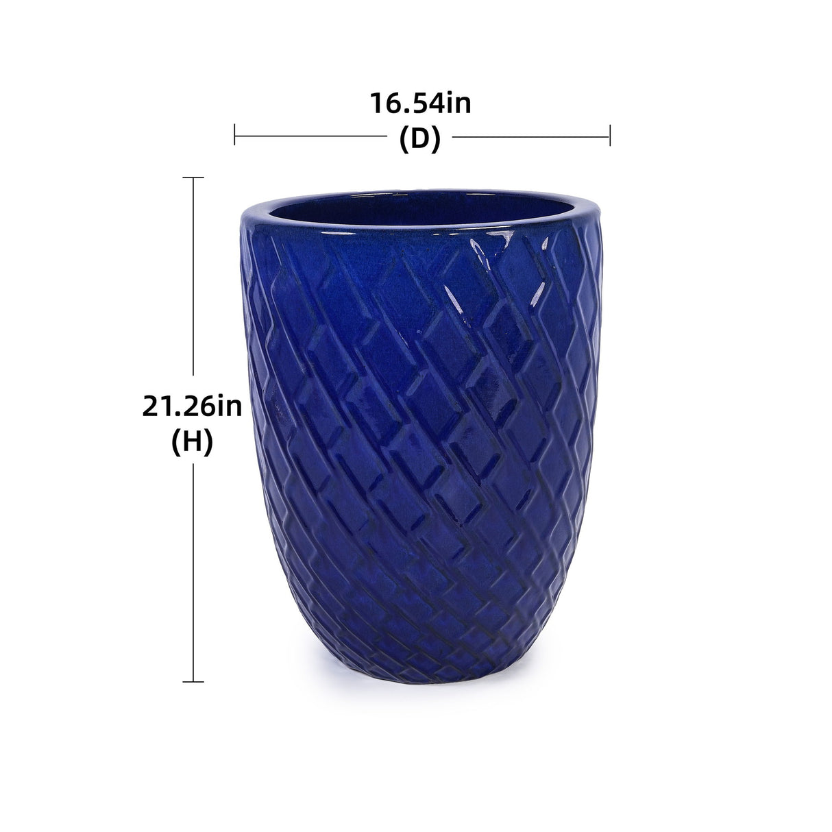 Ceramic Flowerpot, Planter For Patio, Garden, Windowsill