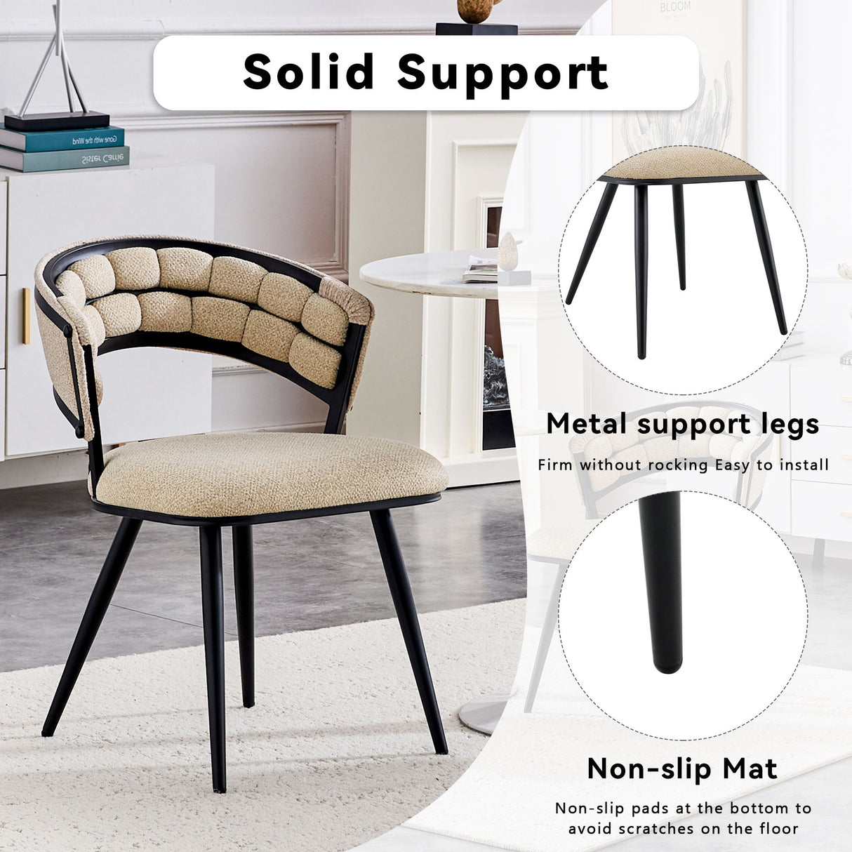 Dining Chairs For Dining Room & Kitchen (Set of 2)