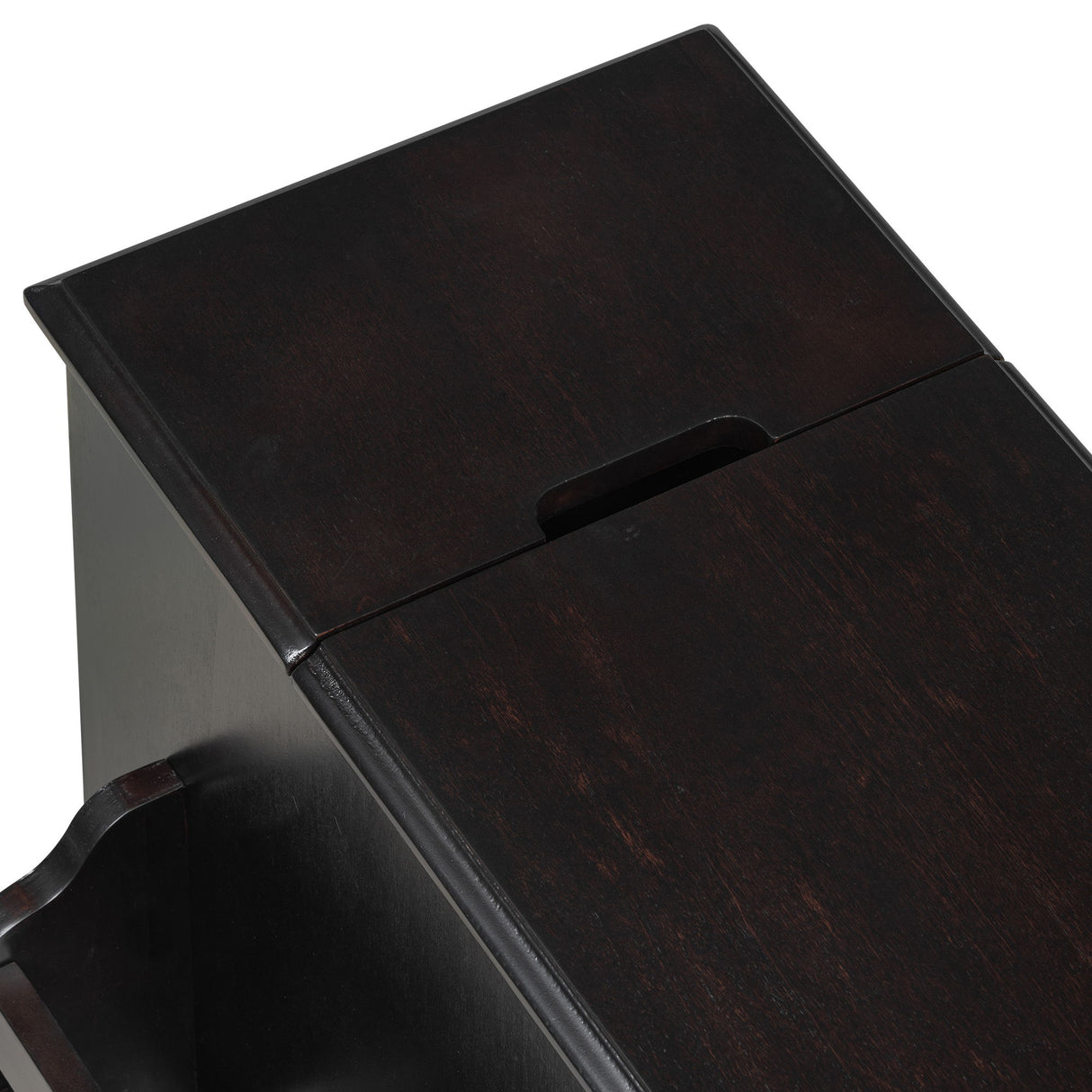 Vintage Flip Top Side Table With USB Ports