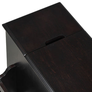 Vintage Flip Top Side Table With USB Ports