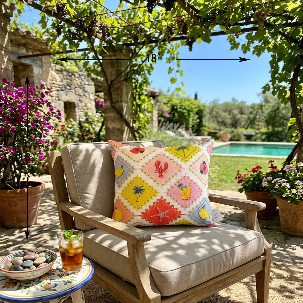 Outdoor Pillows, Weather Resistant (Set of 2) - Multi