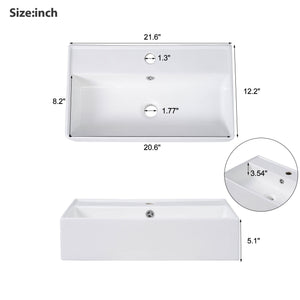 Bathroom Vanity With Sink, Freestanding Wood Grain Cabinet With Storage