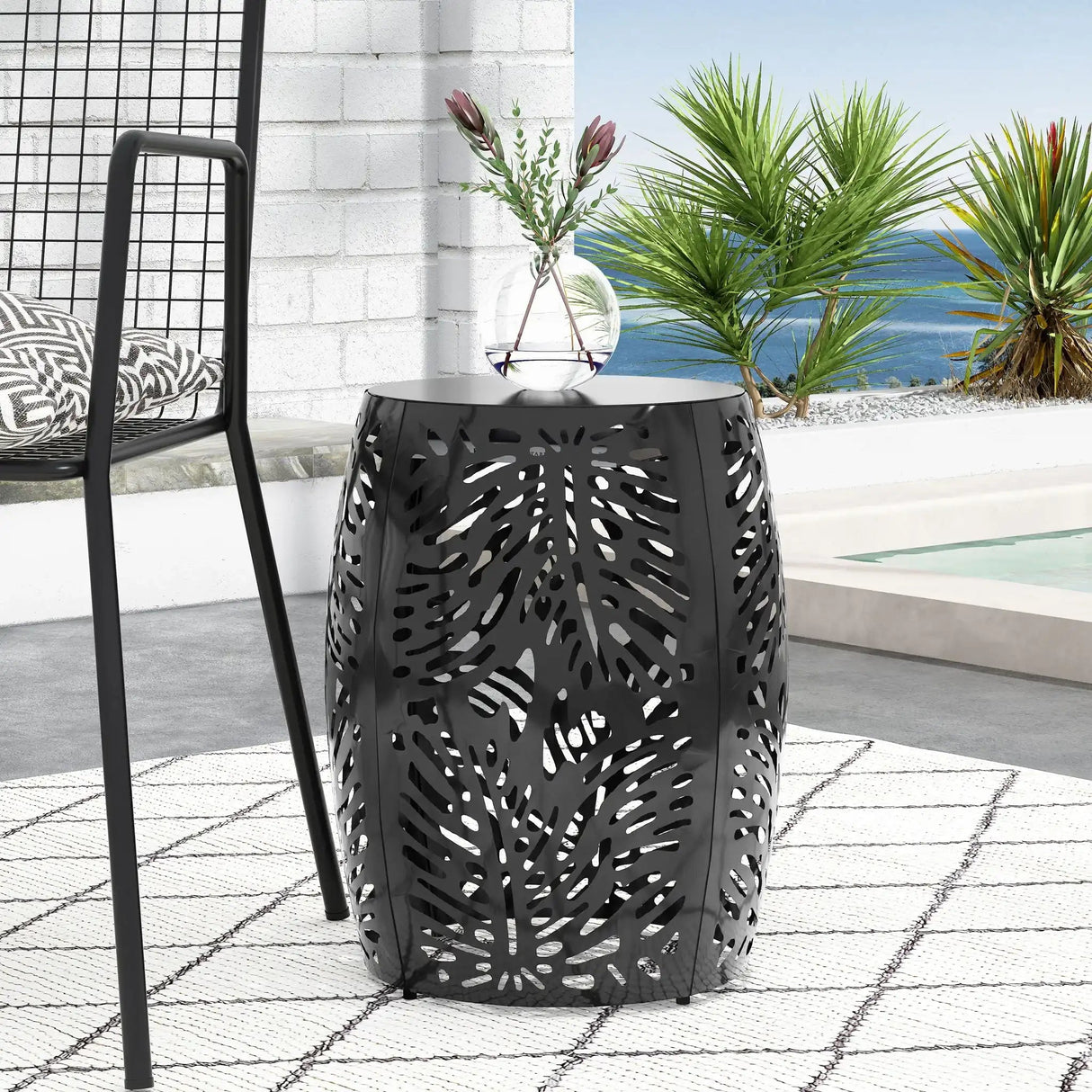 Modern Design Metal End Table, Large - Best Buy Furniture