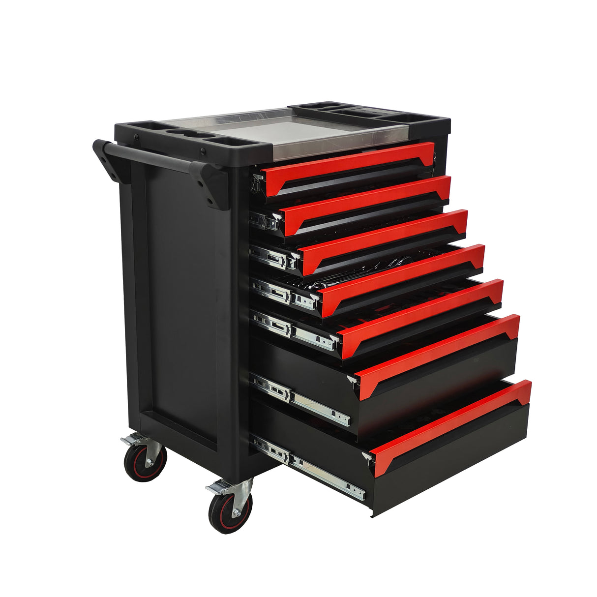 7 Drawer SPCC Rolling Tool Chest with 258-Piece Complete Tool Set