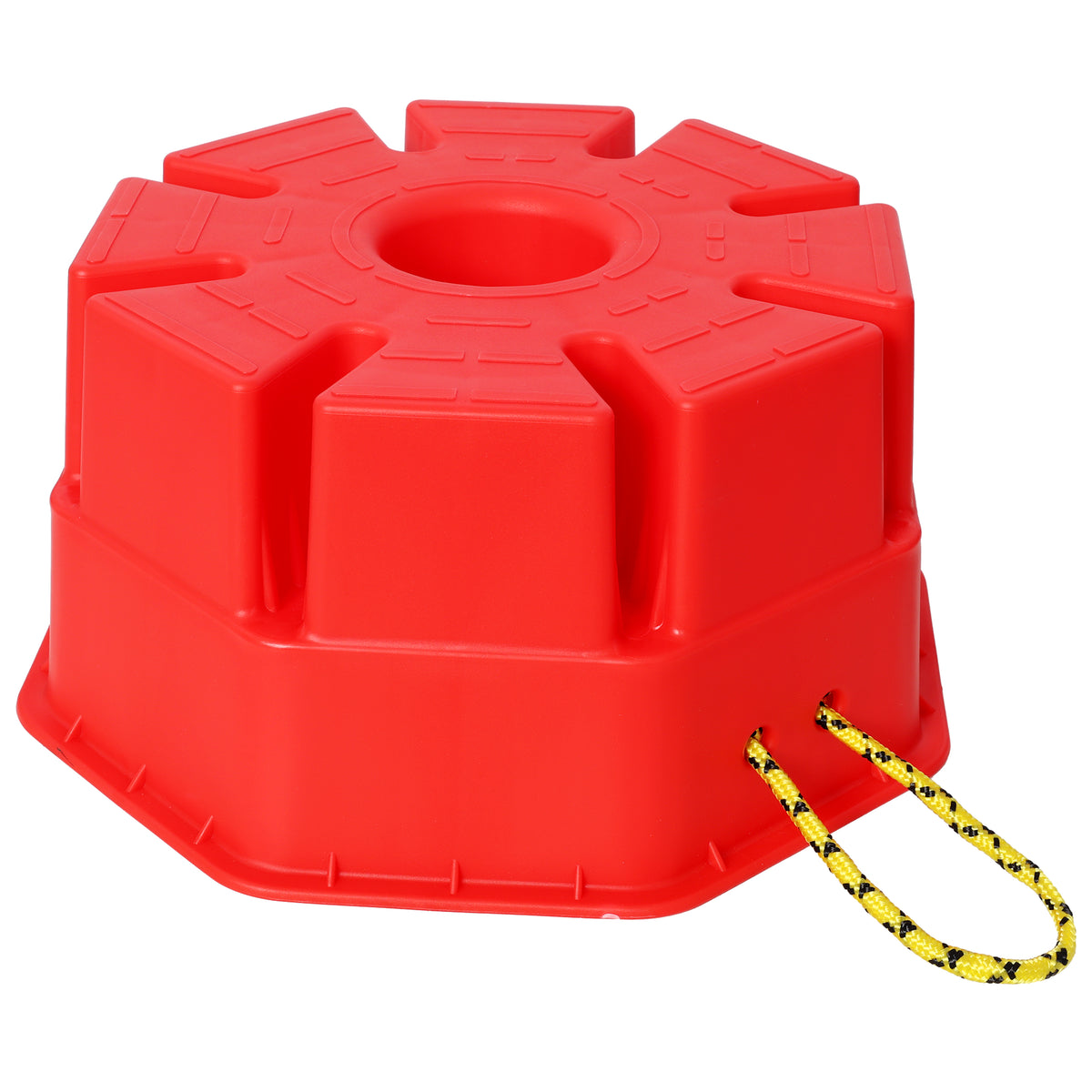 6-Inch RV Jack Block, 2-Pack with Carry Bag and Rope, Red